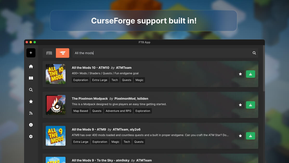 FTB App screenshot image