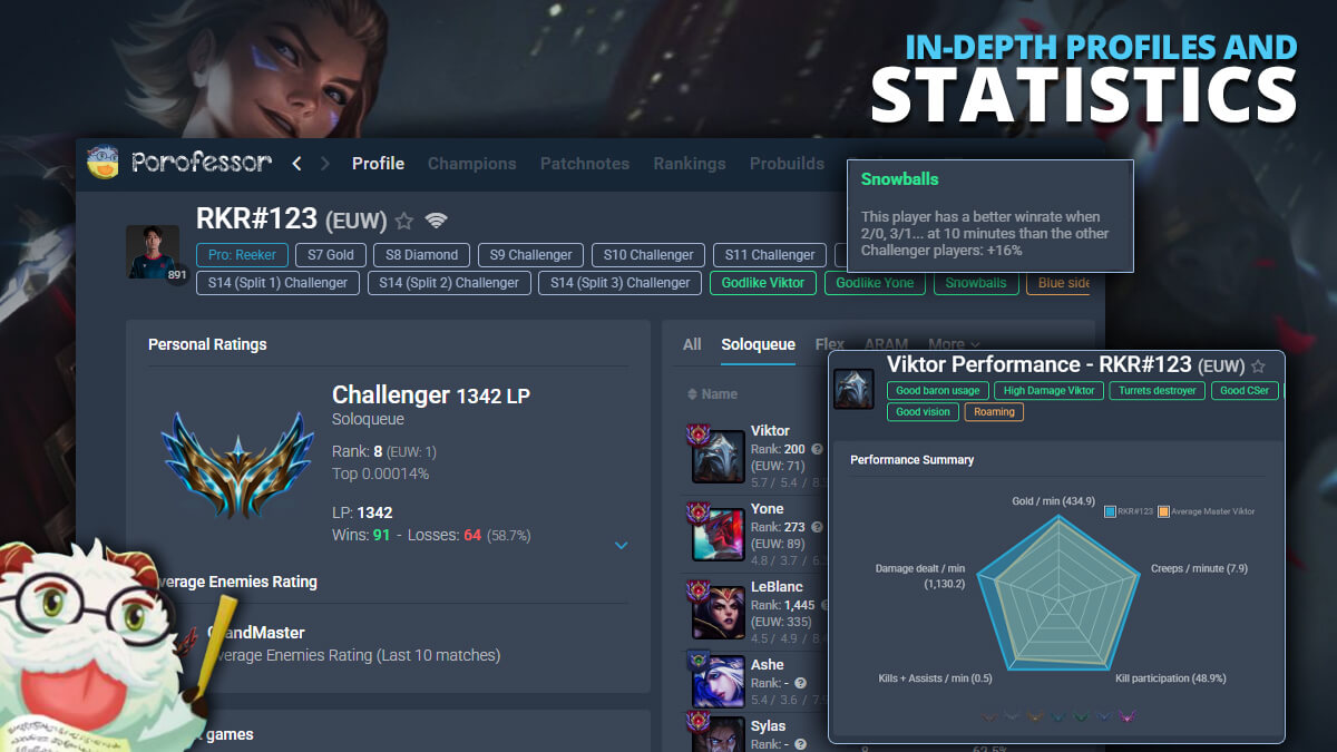 Porofessor.gg screenshot image