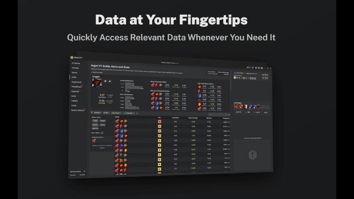 MetaTFT screenshot image