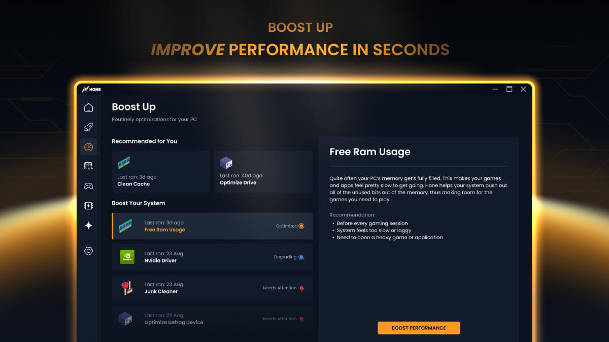 Hone screenshot image