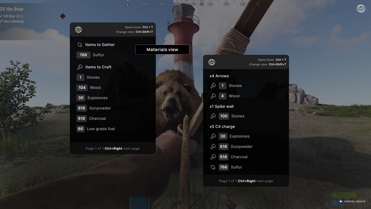 Materia screenshot image