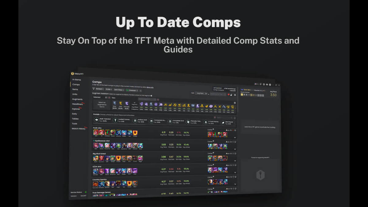 MetaTFT screenshot image