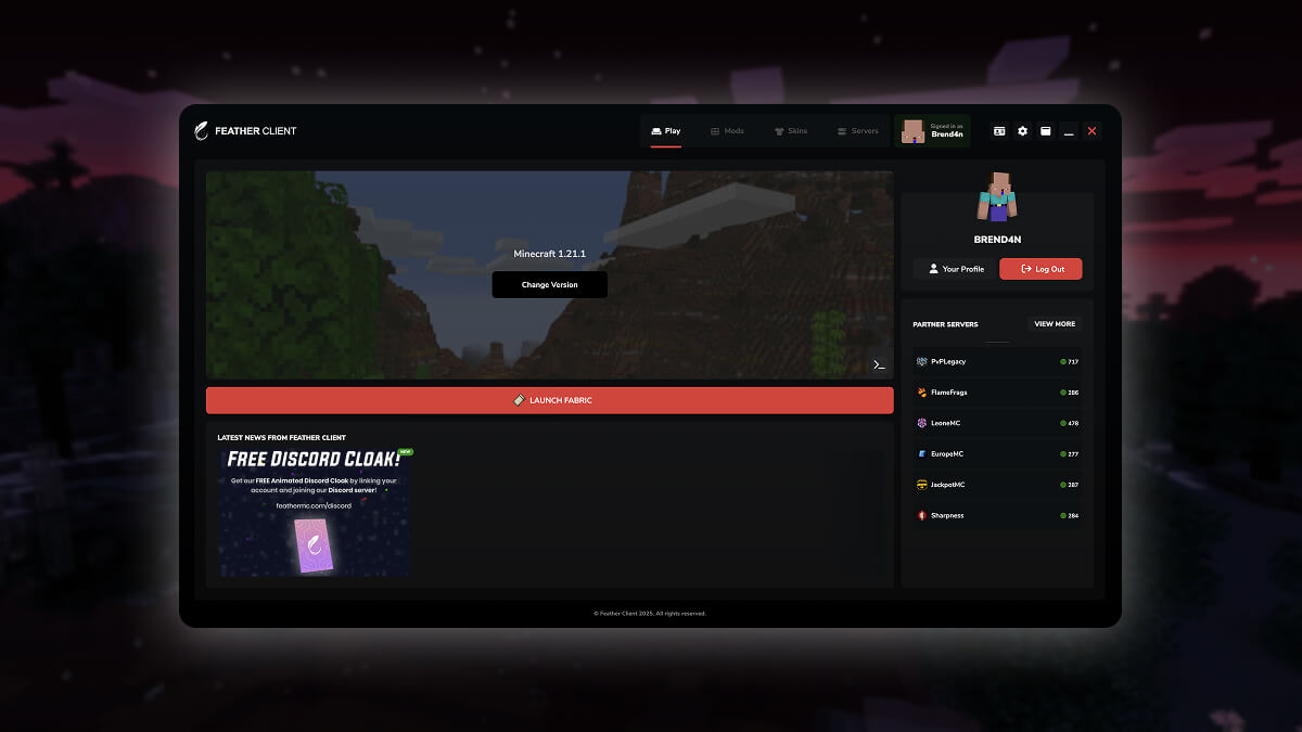 Feather Launcher screenshot image