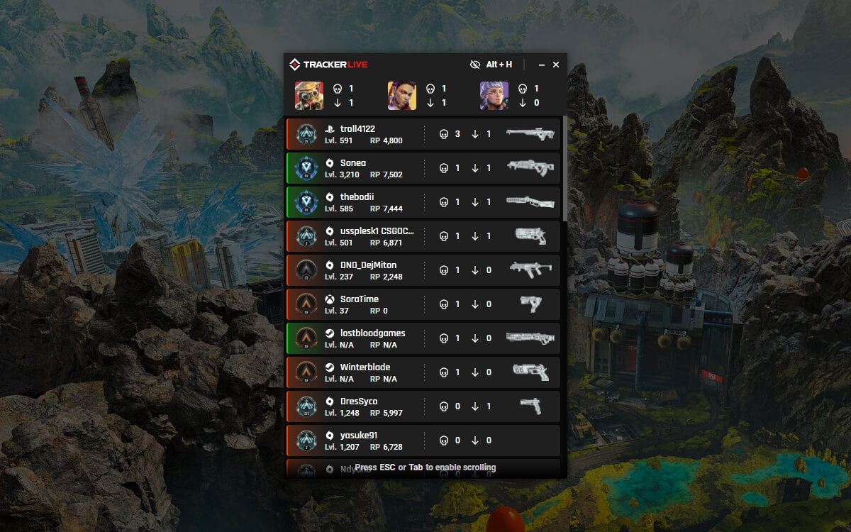 Tracker Live screenshot image